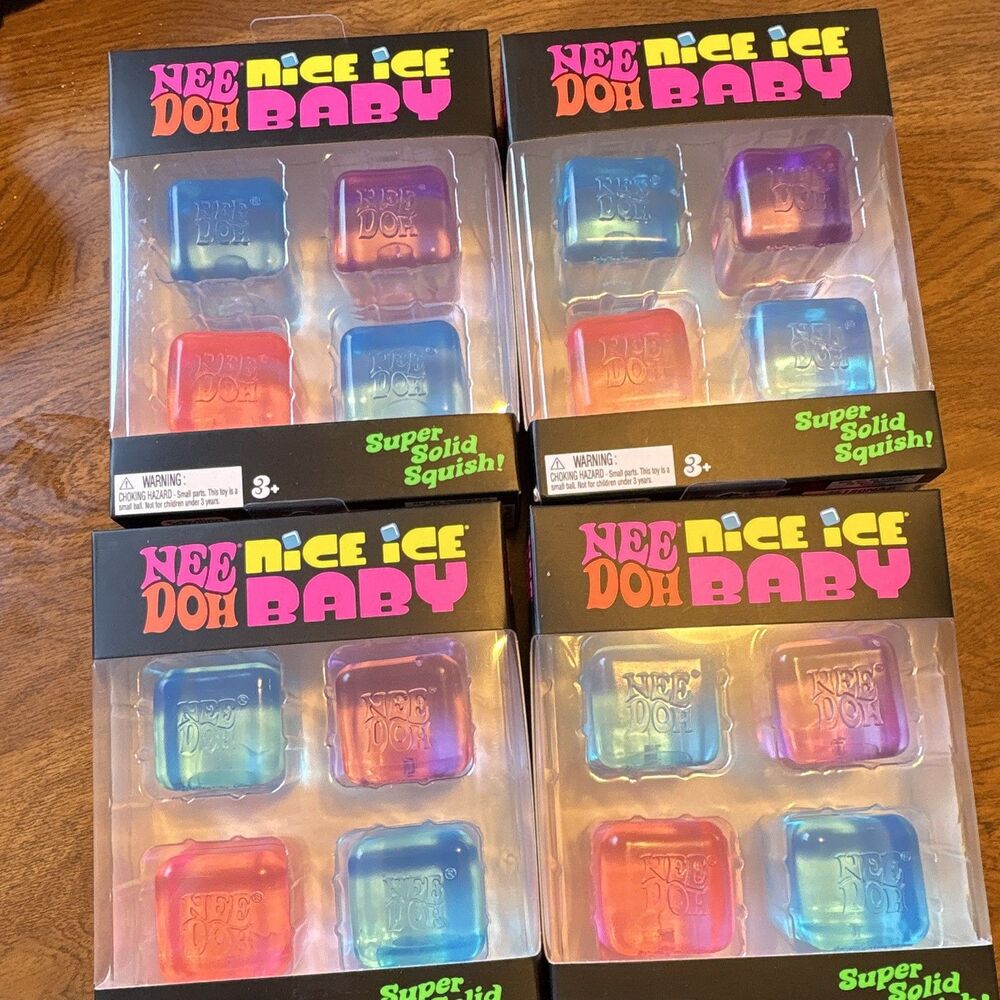 Needoh Nice Ice Baby 4 Pack (4) Schylling Needoh Squishy Toy